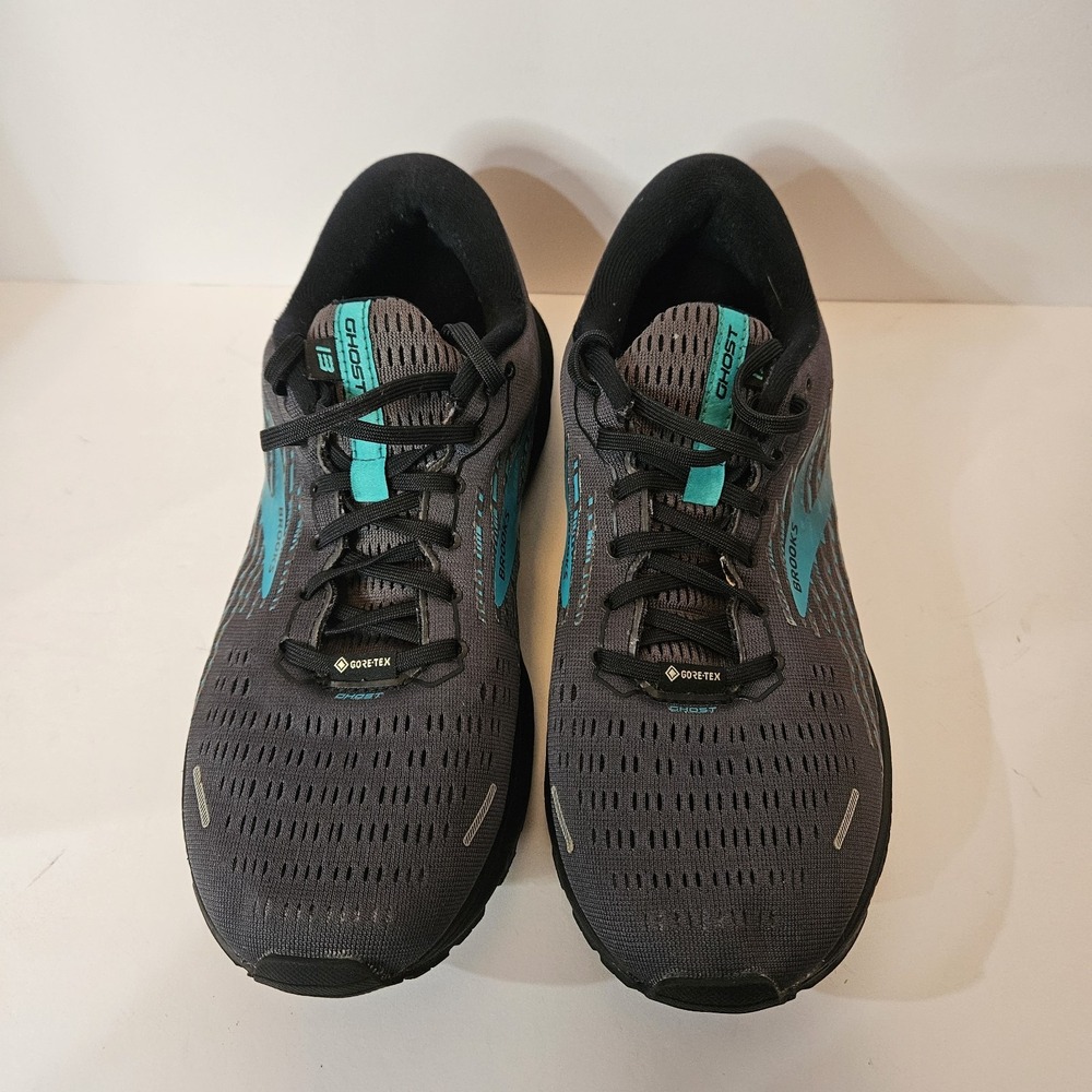 Brooks Ghost 13 GTX (Gore Tex) Wmns Running Athletic Shoes Black/Peacock Sz10.5